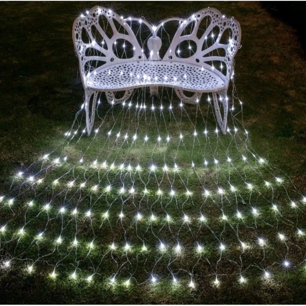 200 LED 9.8ft x 6.6ft String Net Mesh Lights 8 Modes‎ for Christmas Or Parties